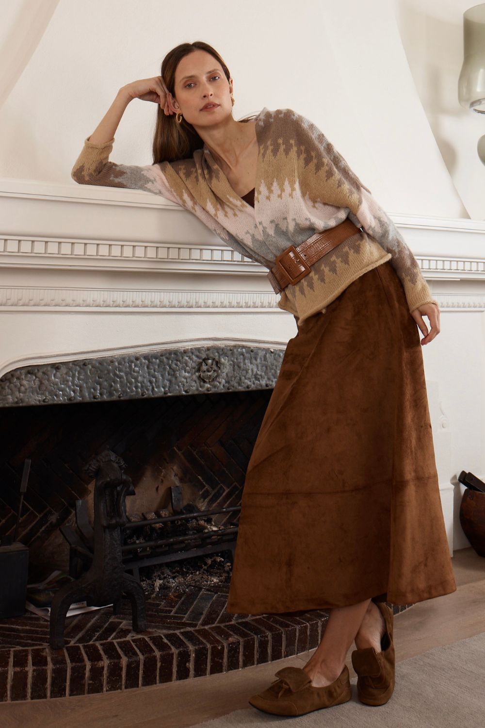 Mountain Peak Cardi | Fawn