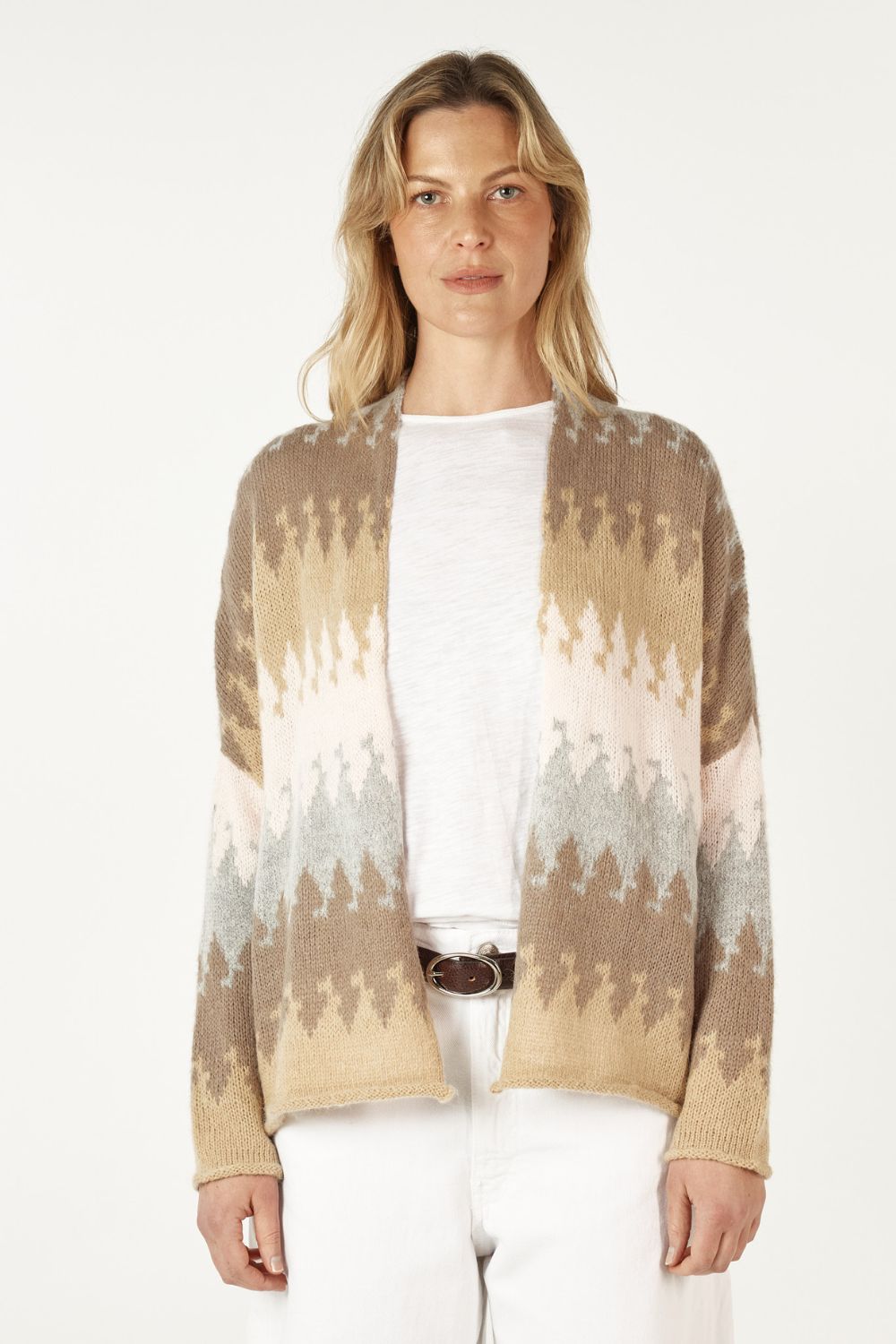 Mountain Peak Cardi | Fawn