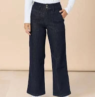 Hudson Wide Leg Jean | Dark Denim