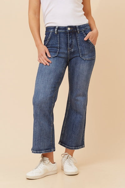 Annie Wide Leg Jean | Denim