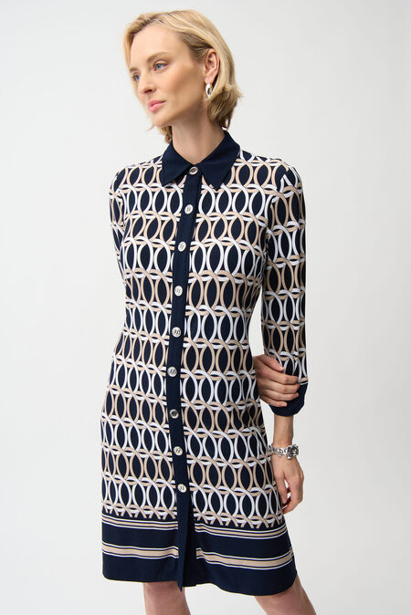 Geometric Shirtdress | Midnight Multi