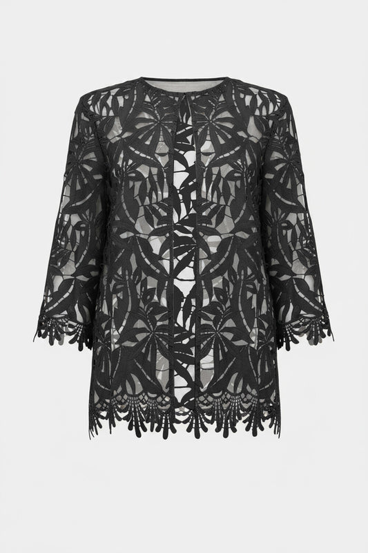 Gupuire Lace Cover Up | Midnight