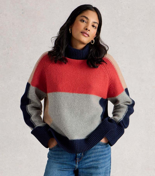 Mary Clourblock Jumper | Grey Multi