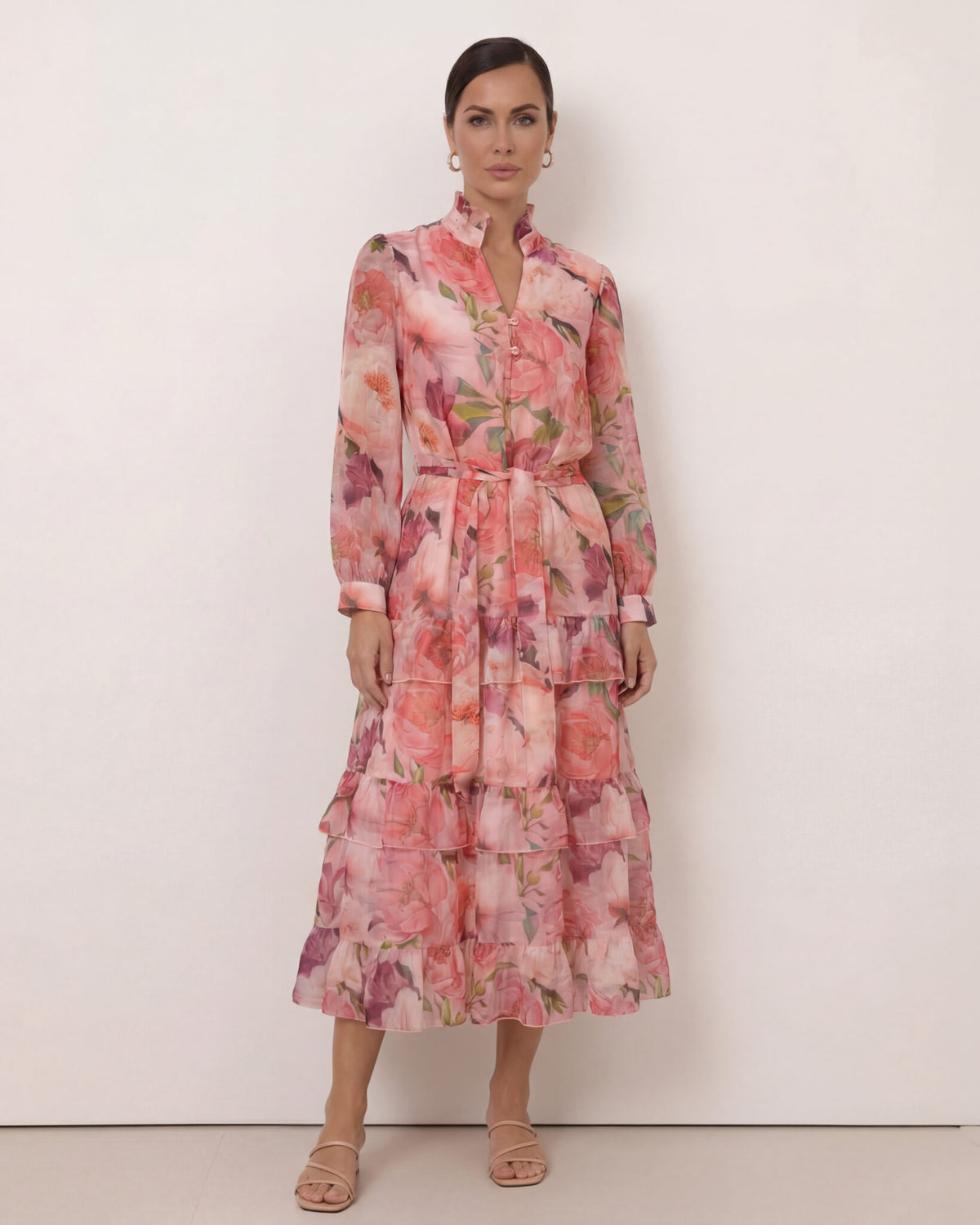 Tier Dress | Blush Flora