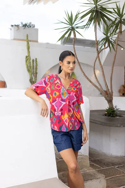 Ikat Print Top | Ikat