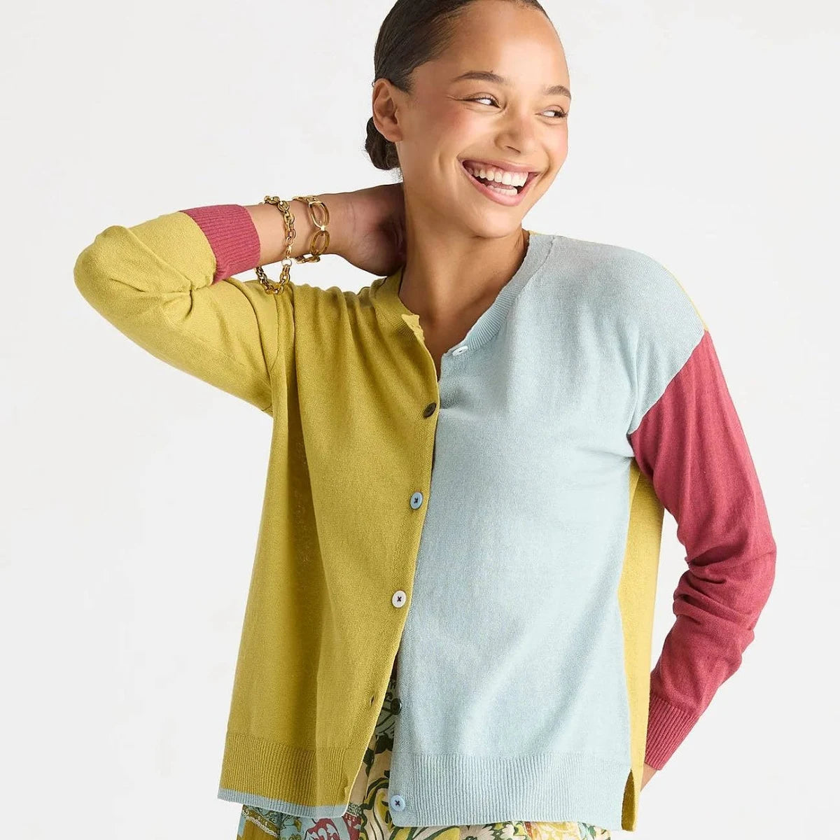 Colour Block Cardi |  Acadia