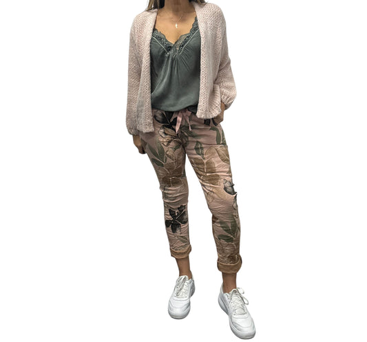 Leaf Print Pant | Rosa