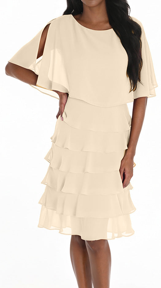 Layered Dress | Custard
