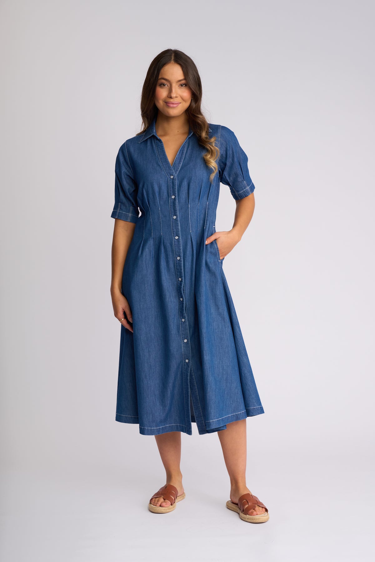 Addie Dress | Ocean