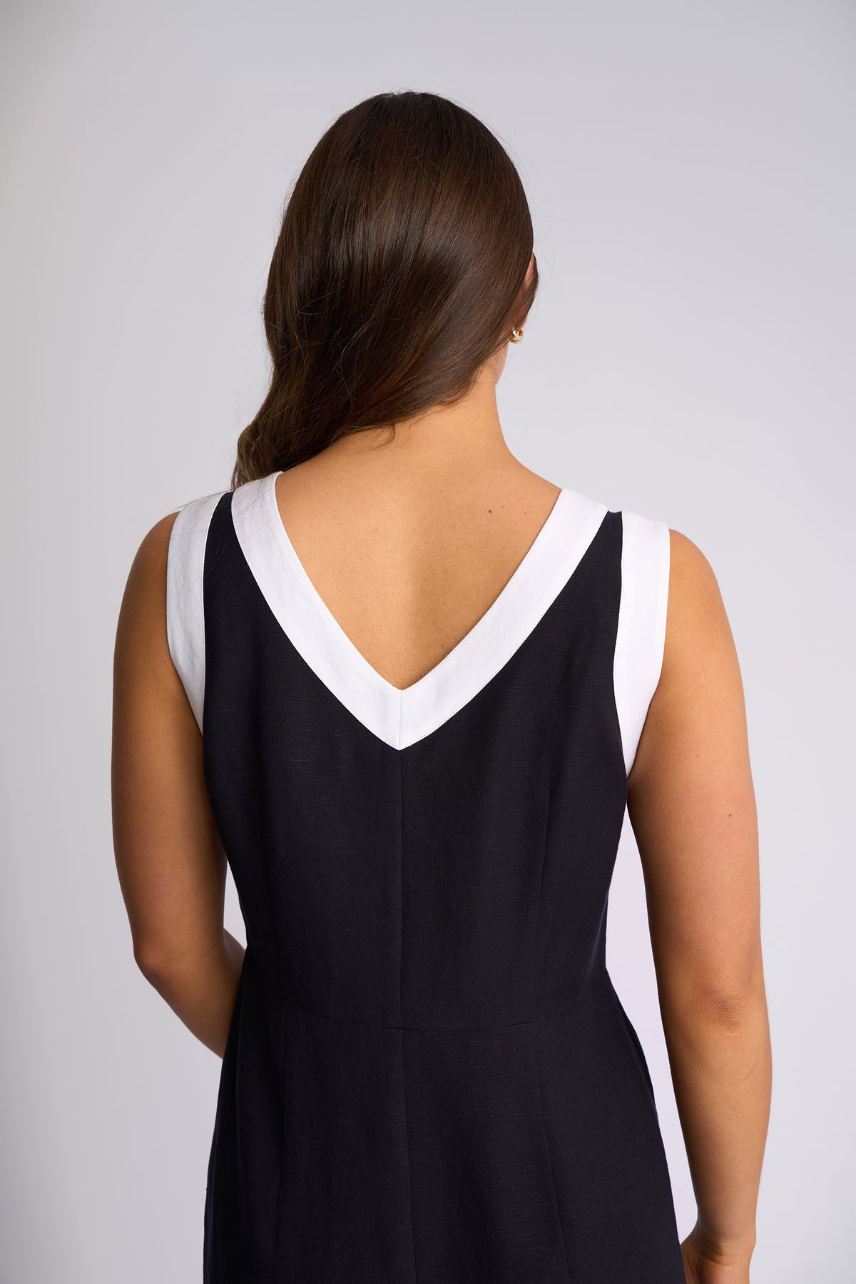 Oak Dress | White trim