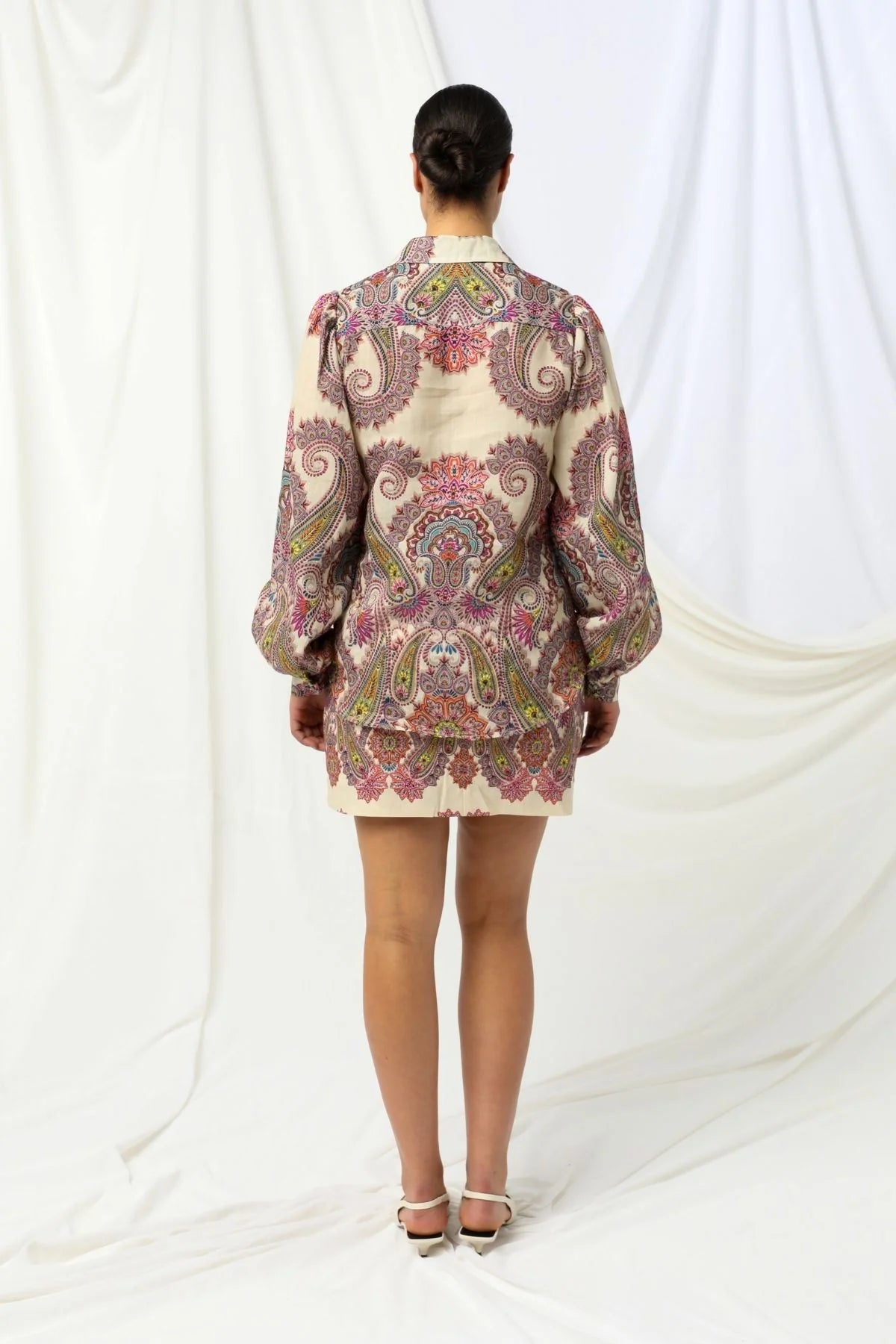 Giselle Blouse | Border Paisley
